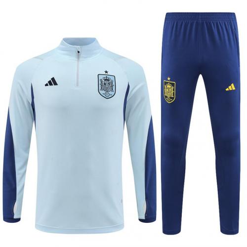 Sudadera Entrenamiento FC Espa a Azul Claro 22 23 Baratas